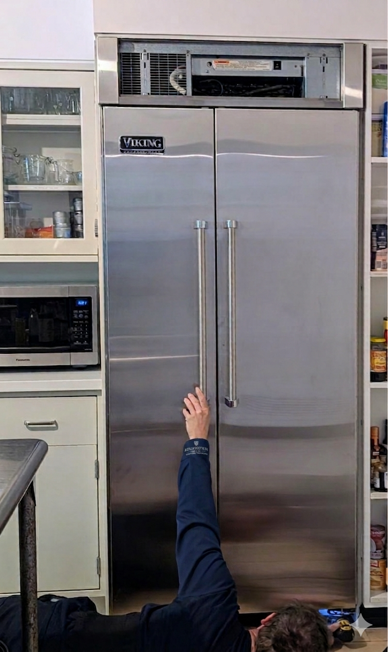 Viking built-in refrigerator and freezer repair in Northern Virginia